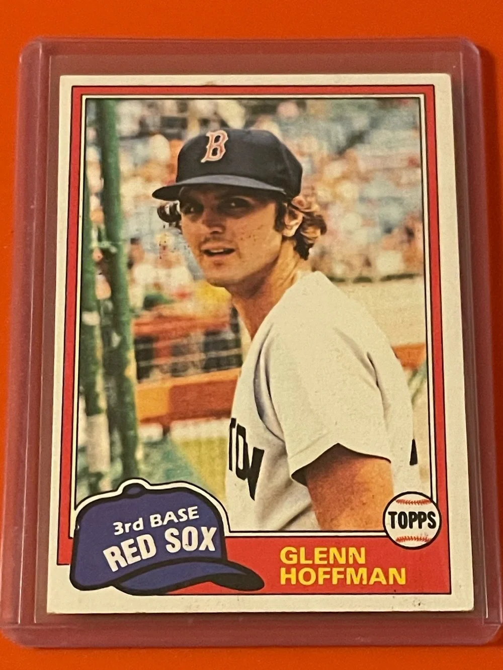Glenn Hoffman #349 1981 Topps Baseball Trading Card
